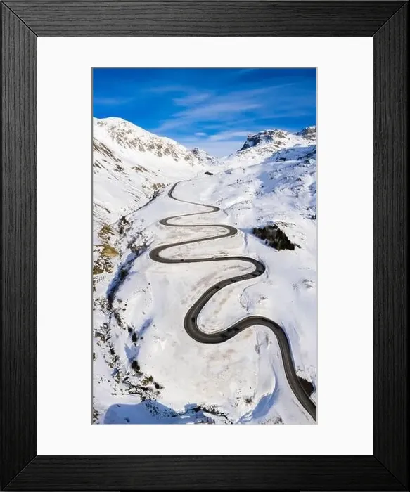 Framed Print : Aerial view of Julier Pass, Albula, Engadine, Canton of Graubunden, Switzerland, Southern Europe Framed Print : Aerial view of Julier Pass, Albula, Engadine, Canton of Graubunden, Switzerland, Southern Europe