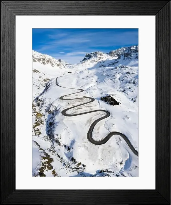 Framed Print : Aerial view of Julier Pass, Albula, Engadine, Canton of Graubunden, Switzerland, Southern Europe Framed Print : Aerial view of Julier Pass, Albula, Engadine, Canton of Graubunden, Switzerland, Southern Europe