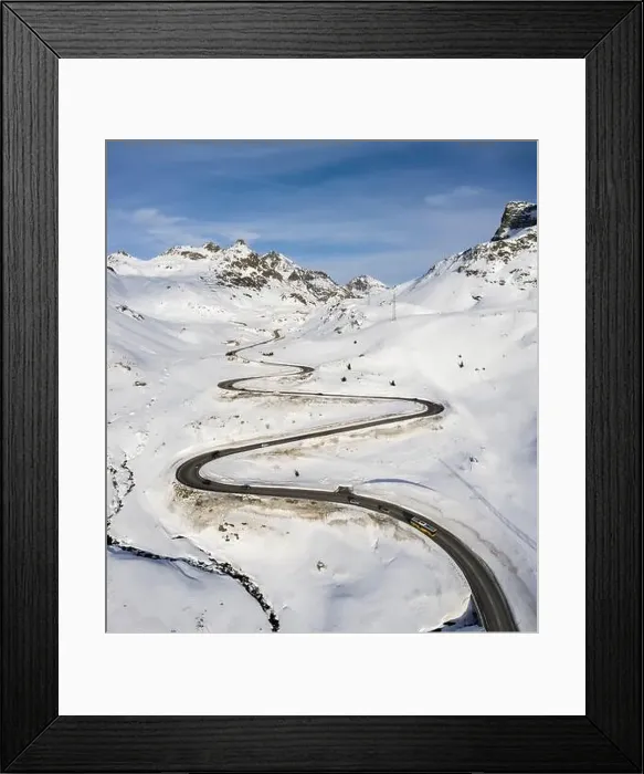 Framed Print : Aerial view of Julier Pass, Albula, Engadine, Canton of Graubunden, Switzerland, Southern Europe Framed Print : Aerial view of Julier Pass, Albula, Engadine, Canton of Graubunden, Switzerland, Southern Europe