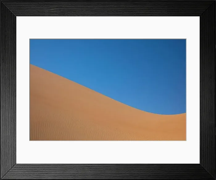 Framed Print : Abstract landscape with desert dunes on a sunny day. Liwa desert, Abu Dhabi, United Arab Emirates Framed Print : Abstract landscape with desert dunes on a sunny day. Liwa desert, Abu Dhabi, United Arab Emirates