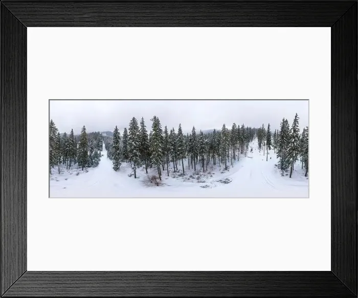 Framed Print : Fabulous snow-covered panorama of spruce trees growing on the mountain slopes in winter in cloudy foggy weather Framed Print : Fabulous snow-covered panorama of spruce trees growing on the mountain slopes in winter in cloudy foggy weather