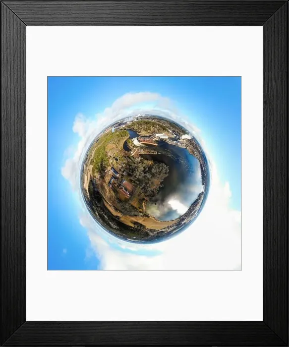 Framed Print : A three dimensional panoramic view of hydroelectric power generation plant Framed Print : A three dimensional panoramic view of hydroelectric power generation plant