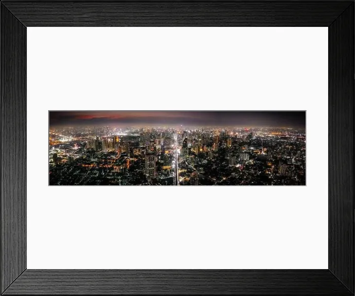 Framed Print : Bangkok Aerial view, above Sukhumvit and Thonglor district in Thailand Framed Print : Bangkok Aerial view, above Sukhumvit and Thonglor district in Thailand