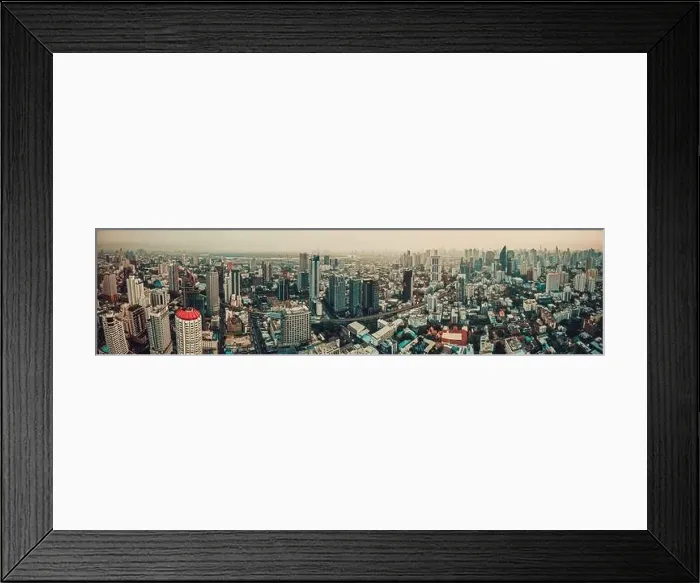 Framed Print : Bangkok Aerial view, above Sukhumvit and Thonglor district in Thailand Framed Print : Bangkok Aerial view, above Sukhumvit and Thonglor district in Thailand