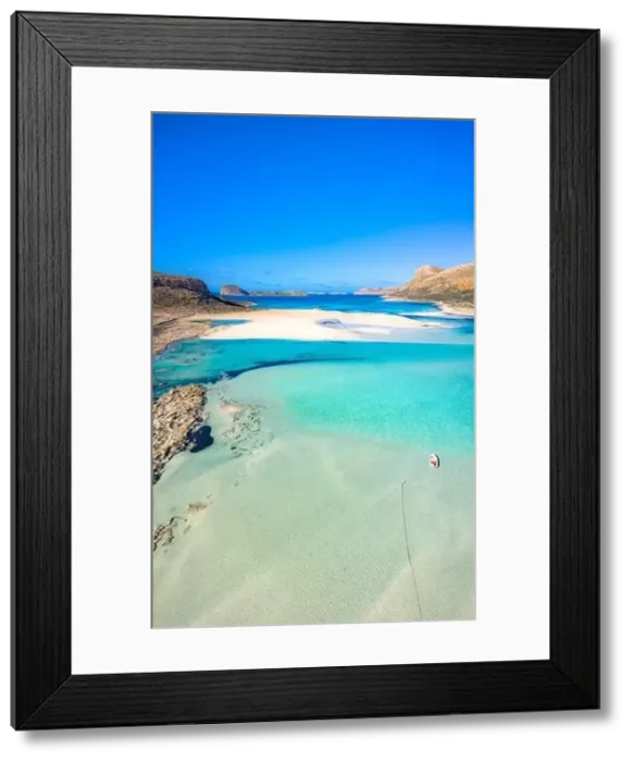 Framed Print : Amazing view of Balos Lagoon with magical turquoise waters Framed Print : Amazing view of Balos Lagoon with magical turquoise waters