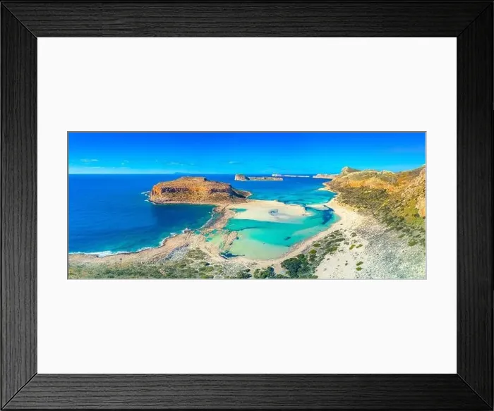 Framed Print : Amazing view of Balos Lagoon with magical turquoise waters Framed Print : Amazing view of Balos Lagoon with magical turquoise waters