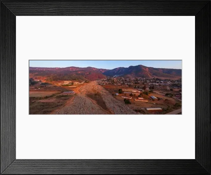 Framed Print : Destruction caused by cyclone Idai in Zimbabwe's Chimanimani
