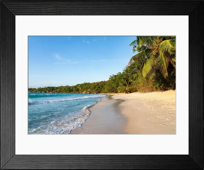 Framed Print : Anse Lazio beach aerial view in Praslin Seychelles Framed Print : Anse Lazio beach aerial view in Praslin Seychelles