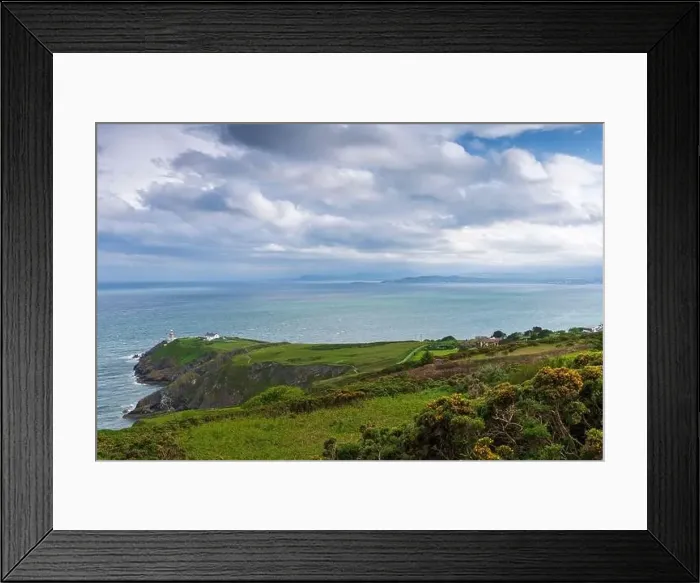 Framed Print : Aerial view of Baily Lighthouse, Howth North Dublin Framed Print : Aerial view of Baily Lighthouse, Howth North Dublin