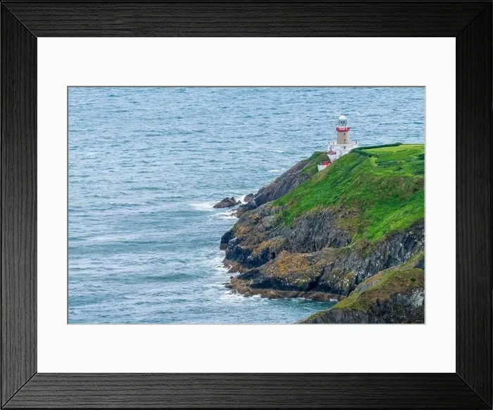 Framed Print : Aerial view of Baily Lighthouse, Howth North Dublin Framed Print : Aerial view of Baily Lighthouse, Howth North Dublin