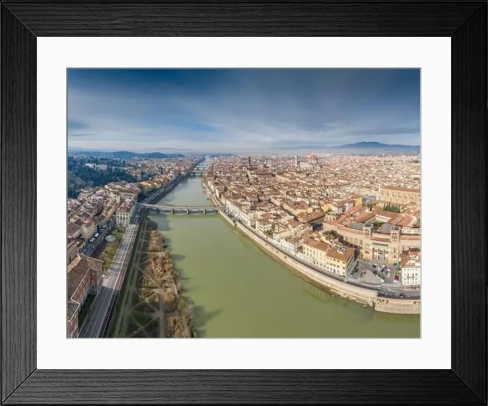 Framed Print : Aerial panorama of Florence at sunrise Framed Print : Aerial panorama of Florence at sunrise