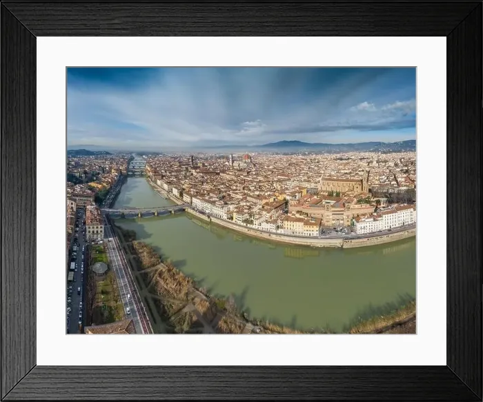 Framed Print : Aerial panorama of Florence at sunrise Framed Print : Aerial panorama of Florence at sunrise