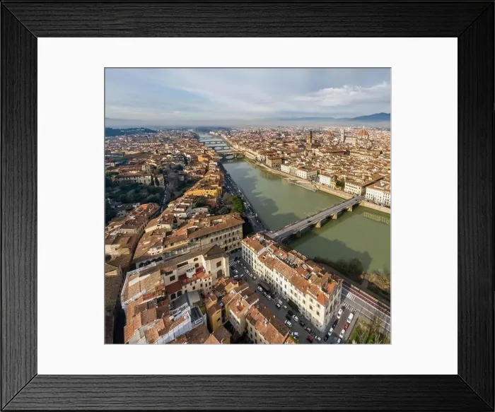 Framed Print : Aerial panorama of Florence at sunrise Framed Print : Aerial panorama of Florence at sunrise