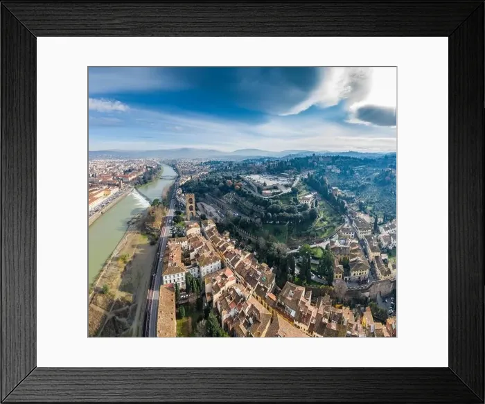 Framed Print : Aerial panorama of Florence at sunrise Framed Print : Aerial panorama of Florence at sunrise