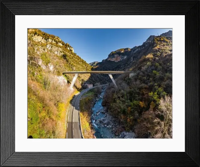 Framed Print : The mountain river along the Road Framed Print : The mountain river along the Road