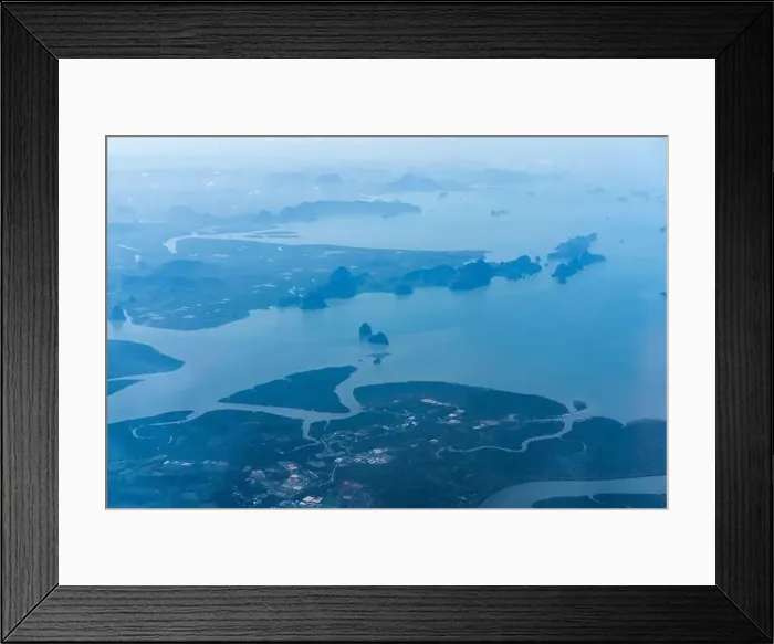 Framed Print : Aerioal view of the Phuket island, Thailand, Asia Framed Print : Aerioal view of the Phuket island, Thailand, Asia