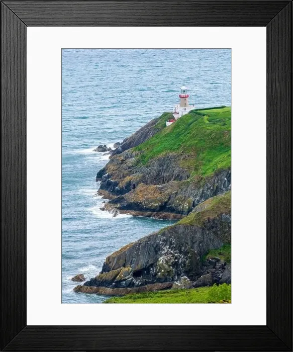 Framed Print : Aerial view of Baily Lighthouse, Howth North Dublin Framed Print : Aerial view of Baily Lighthouse, Howth North Dublin