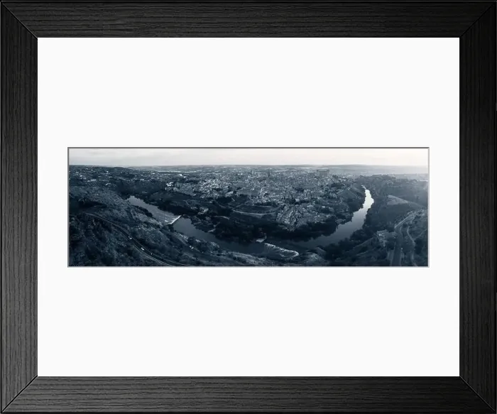 Framed Print : Panorama aerial view of Toledo city skyline with historical buildings in Spain Framed Print : Panorama aerial view of Toledo city skyline with historical buildings in Spain