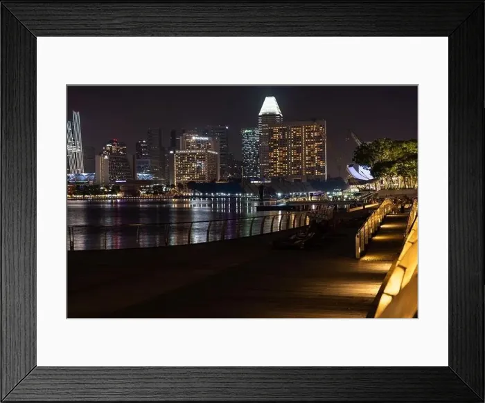 Framed Print : Singapore City Sept 2018 Aerial view of Singapore skyline Framed Print : Singapore City Sept 2018 Aerial view of Singapore skyline