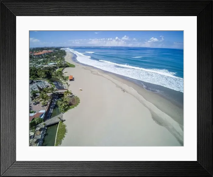 Framed Print : April 02, 2020. Empty Petitenget Beach closed for quarantine for COVID-19 Framed Print : April 02, 2020. Empty Petitenget Beach closed for quarantine for COVID-19
