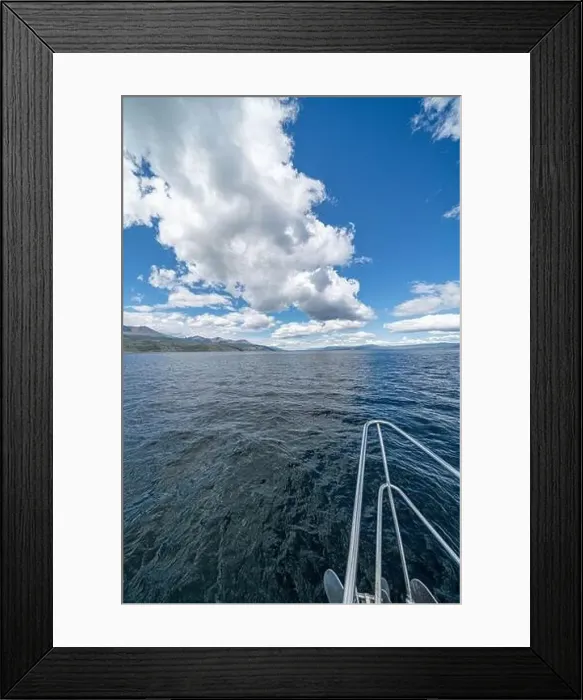 Framed Print : sailing boat in Antarctica, yacht navigation through icebergs and sea ice Framed Print : sailing boat in Antarctica, yacht navigation through icebergs and sea ice