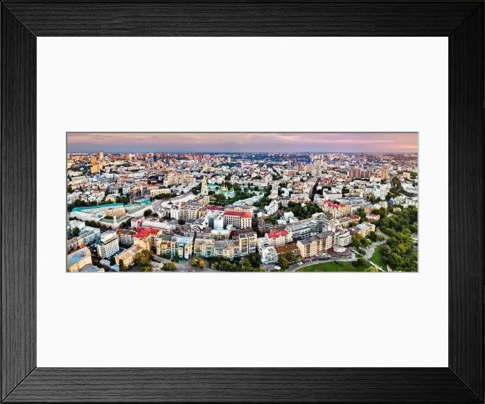 Framed Print : Aerial panorama of Old Kiev in Ukraine Framed Print : Aerial panorama of Old Kiev in Ukraine