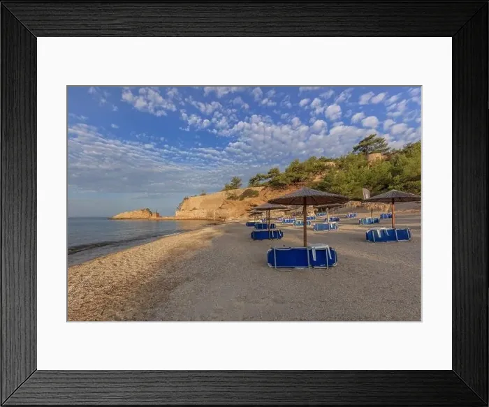 Framed Print : sunrise in Metalia beach. Thassos island, Greece Framed Print : sunrise in Metalia beach. Thassos island, Greece