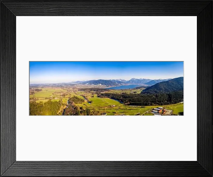 Framed Print : Tegernsee lake in the Bavarian Alps. Aerial Panorama. Spring. Germany Framed Print : Tegernsee lake in the Bavarian Alps. Aerial Panorama. Spring. Germany