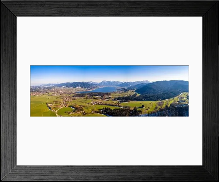 Framed Print : Tegernsee lake in the Bavarian Alps. Aerial Panorama. Spring. Germany Framed Print : Tegernsee lake in the Bavarian Alps. Aerial Panorama. Spring. Germany