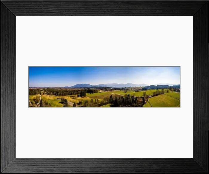 Framed Print : Penzberg city in bavaria. Aerial Panorama Framed Print : Penzberg city in bavaria. Aerial Panorama