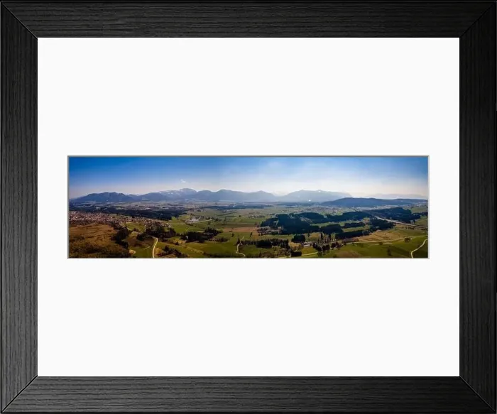 Framed Print : Penzberg city in bavaria. Aerial Panorama Framed Print : Penzberg city in bavaria. Aerial Panorama