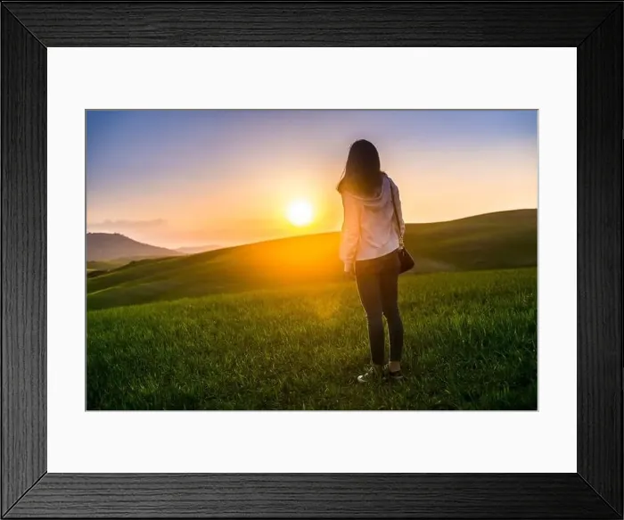 Framed Print : beautiful panorama of sunset in the Tuscany Hills Framed Print : beautiful panorama of sunset in the Tuscany Hills