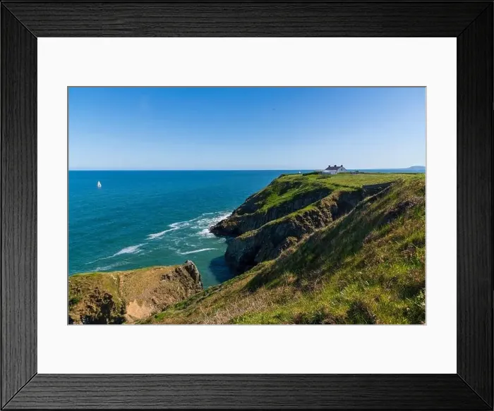 Framed Print : Aerial view of Baily Lighthouse, Howth North Dublin Framed Print : Aerial view of Baily Lighthouse, Howth North Dublin