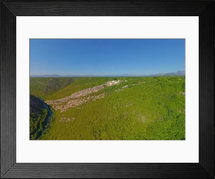 Framed Print : Necven medieval fortress remains on the west side of mountain Promina in Croatia Framed Print : Necven medieval fortress remains on the west side of mountain Promina in Croatia