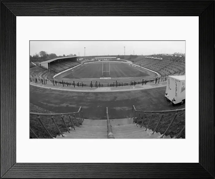 Framed Print : 1993, Odsall Stadium Rugby League ground, Bradford, West Yorkshire, Northern England, UK Framed Print : 1993, Odsall Stadium Rugby League ground, Bradford, West Yorkshire, Northern England, UK