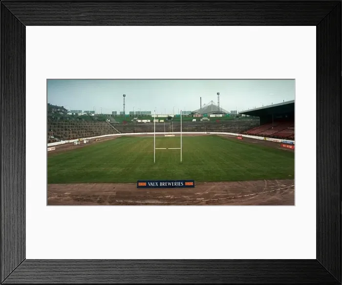 Framed Print : 1993, Odsall Stadium Rugby League ground, Bradford, West Yorkshire, Northern England, UK Framed Print : 1993, Odsall Stadium Rugby League ground, Bradford, West Yorkshire, Northern England, UK
