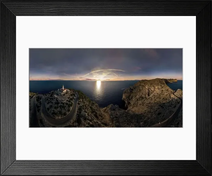 Framed Print : Panorama of the Cap Formentor on Mallorca with beautiful sunrise Framed Print : Panorama of the Cap Formentor on Mallorca with beautiful sunrise