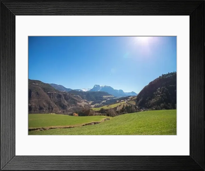 Framed Print : Church in Renon Ritten Bolzano Alps Italy, sunny day Framed Print : Church in Renon Ritten Bolzano Alps Italy, sunny day