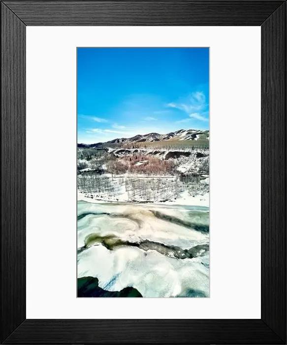 Framed Print : Panoramic aerial view: beautiful spring landscape Framed Print : Panoramic aerial view: beautiful spring landscape