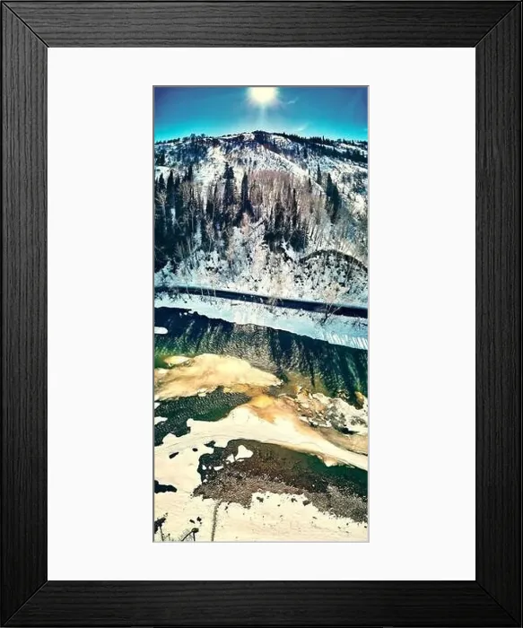 Framed Print : Panoramic aerial view: beautiful spring landscape Framed Print : Panoramic aerial view: beautiful spring landscape