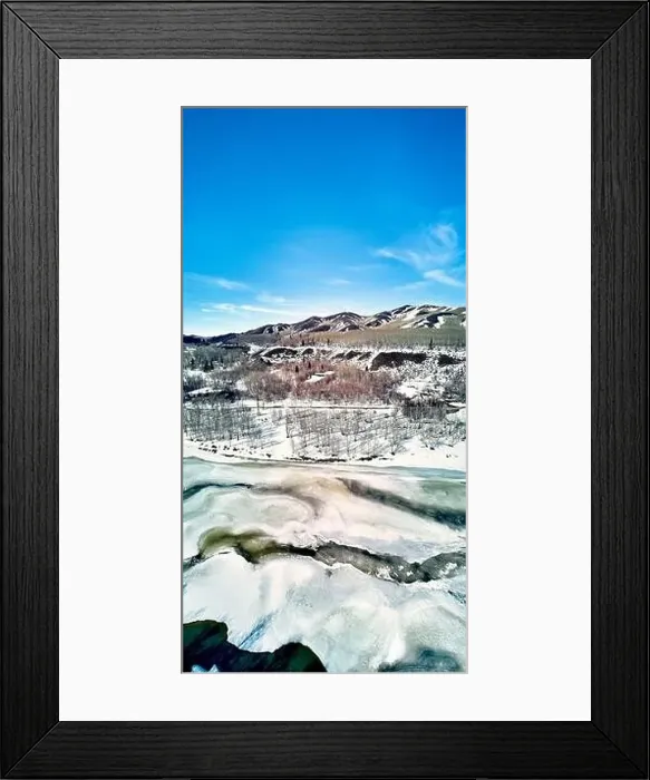 Framed Print : Panoramic aerial view: beautiful spring landscape Framed Print : Panoramic aerial view: beautiful spring landscape