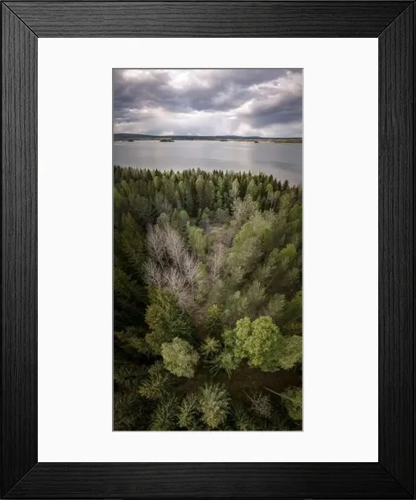 Framed Print : Vertorama of a landscape in stormy weather Framed Print : Vertorama of a landscape in stormy weather