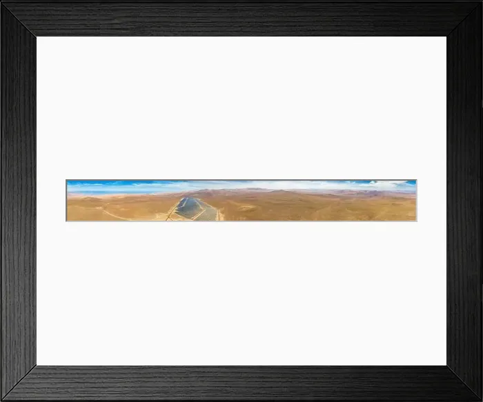 Framed Print : Aerial view of Solar Energy Photovoltaic Power Plant over Atacama desert sands Framed Print : Aerial view of Solar Energy Photovoltaic Power Plant over Atacama desert sands