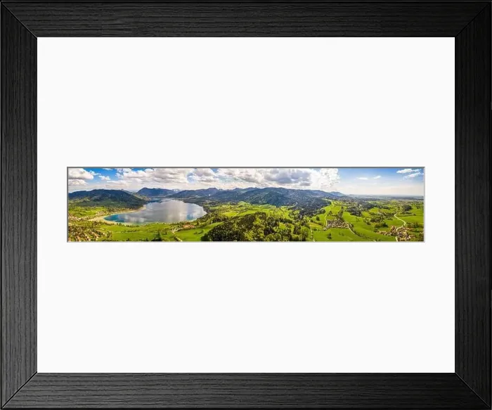 Framed Print : Lake Tegernsee in the Bavarian Alps. Aerial Drone Panorama Shot. Spring Framed Print : Lake Tegernsee in the Bavarian Alps. Aerial Drone Panorama Shot. Spring