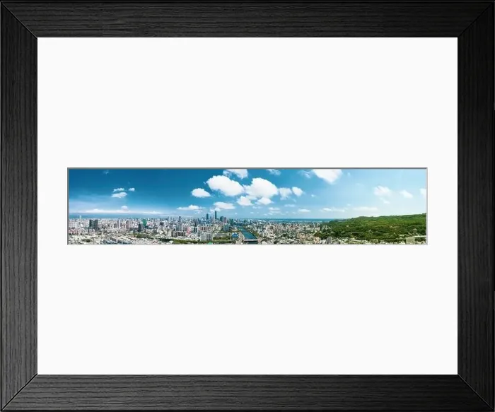 Framed Print : Aerial view of love river and kaohsiung city. Taiwan Framed Print : Aerial view of love river and kaohsiung city. Taiwan
