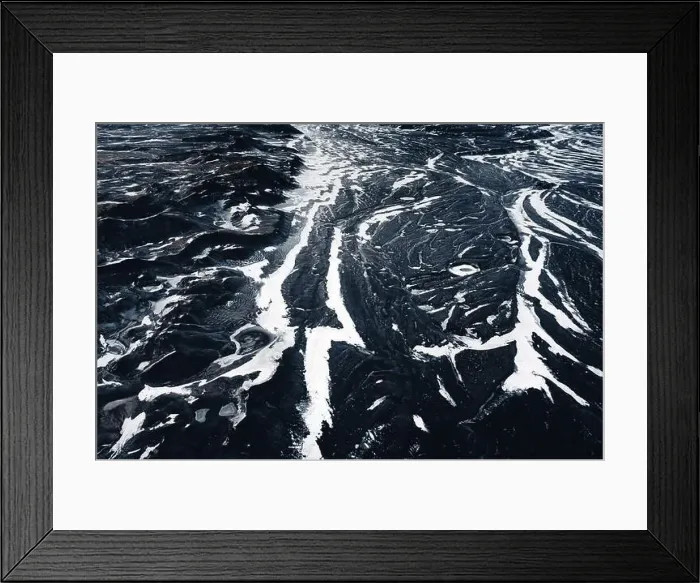 Framed Print : Aerial view of the volcanic desert on Iceland, in the background a glacier, black rock, filming location Interstellar Framed Print : Aerial view of the volcanic desert on Iceland, in the background a glacier, black rock, filming location Interstellar
