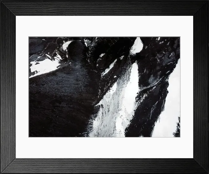 Framed Print : Aerial view of the volcanic desert on Iceland, in the background a glacier, black rock, filming location Interstellar Framed Print : Aerial view of the volcanic desert on Iceland, in the background a glacier, black rock, filming location Interstellar