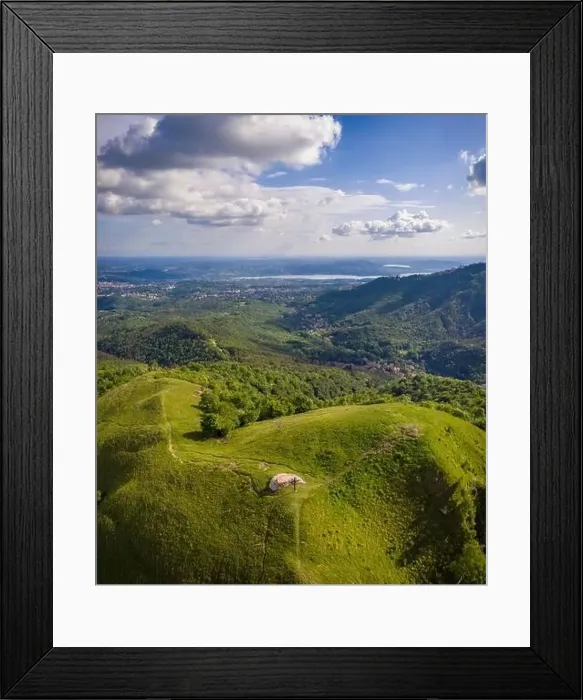 Framed Print : Aerial view of Monte Chiusarella Framed Print : Aerial view of Monte Chiusarella