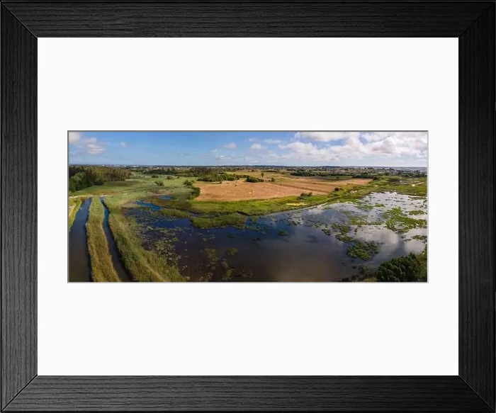 Framed Print : Aerial View of Ribeira do Mourao near the Aveiro Lagoon at Murtosa, Aveiro, Portugal Framed Print : Aerial View of Ribeira do Mourao near the Aveiro Lagoon at Murtosa, Aveiro, Portugal