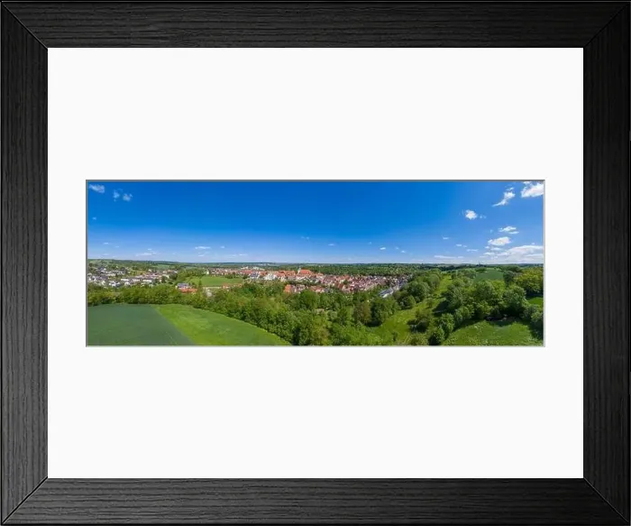 Framed Print : Aerial drone view, panoramic view of landscape and city, Gochsheim, Kraichgau, Baden-Wurttemberg, Germany, Europe Framed Print : Aerial drone view, panoramic view of landscape and city, Gochsheim, Kraichgau, Baden-Wurttemberg, Germany, Europe